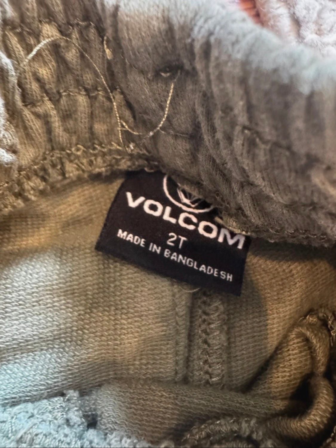 Volcom Vologo Fleece Jogger Pants Size 2T Green 3