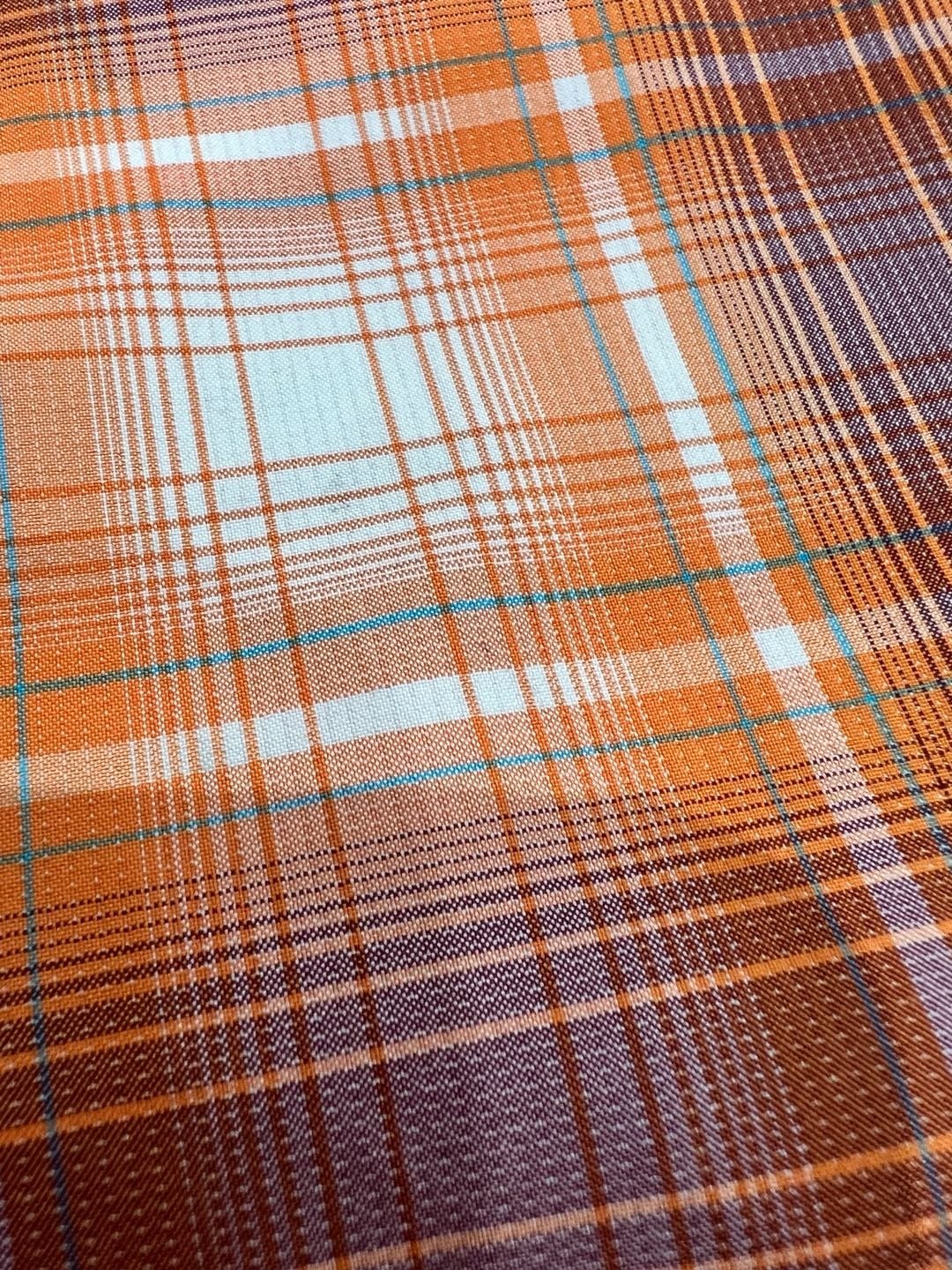 Puma Sportlifestyle Golf Shorts Size 32 Orange Plaid 10