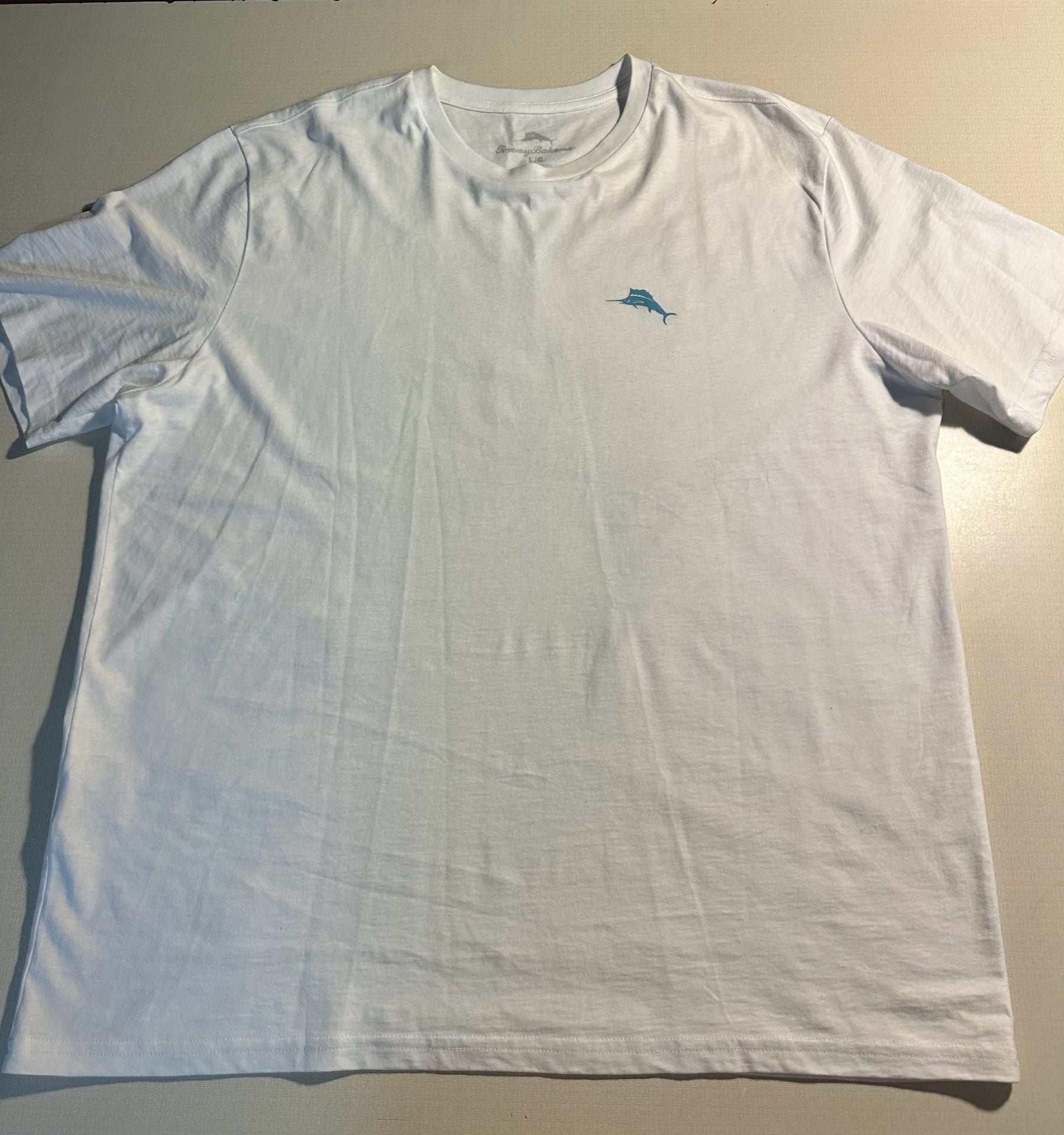 Tommy Bahama Sails Are Up Graphic T-Shirt Size L White 2