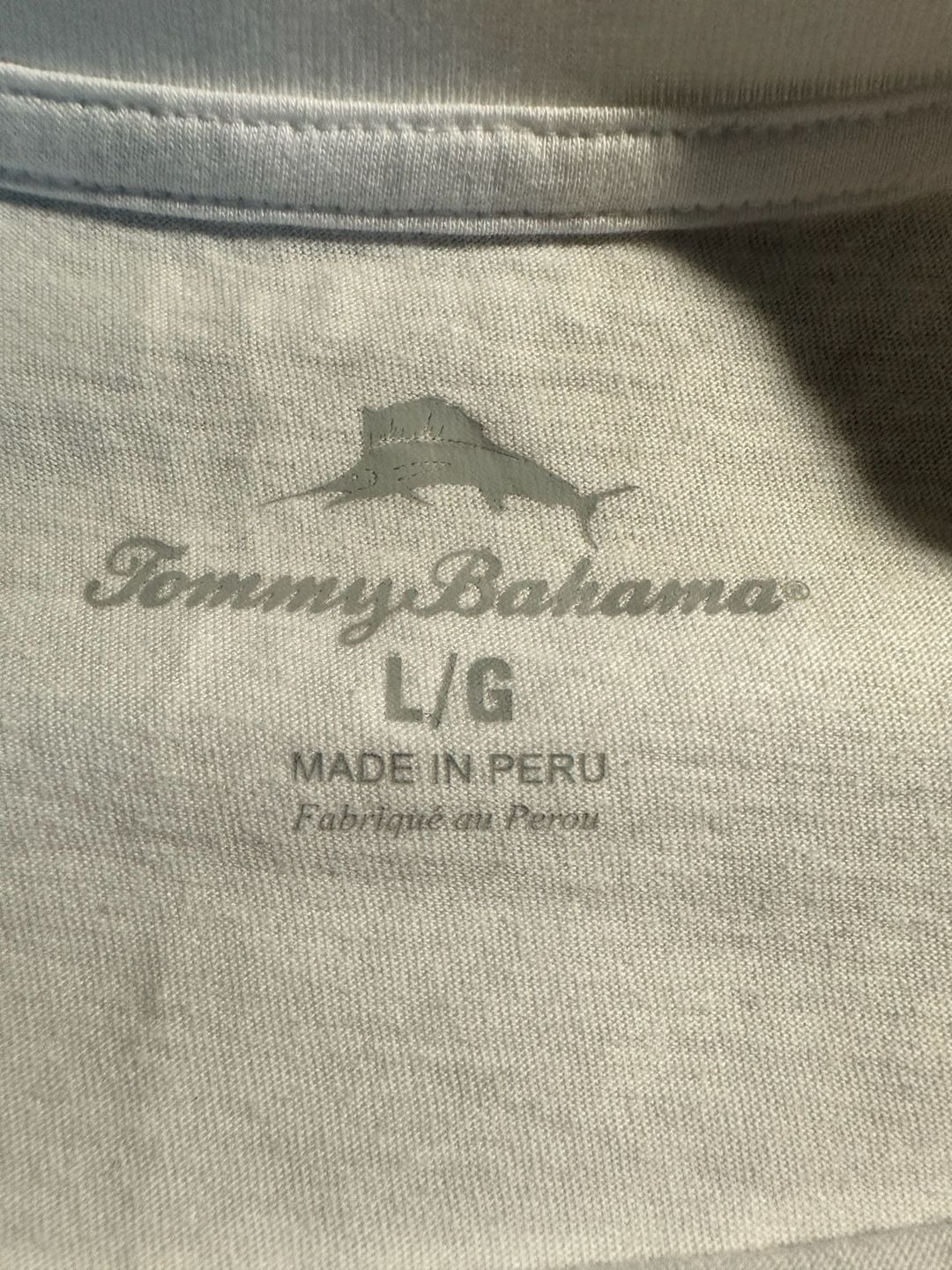 Tommy Bahama Sails Are Up Graphic T-Shirt Size L White 3