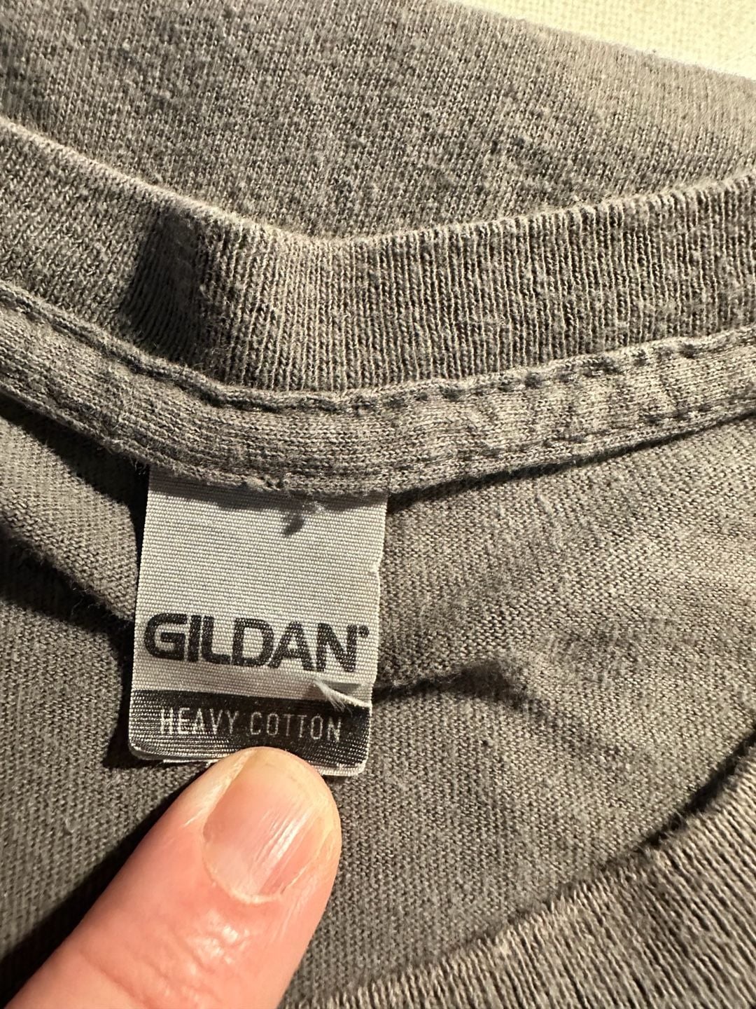 Gildan Top Gun Fallon NV Graphic T-Shirt Gray Heavy Cotton 3