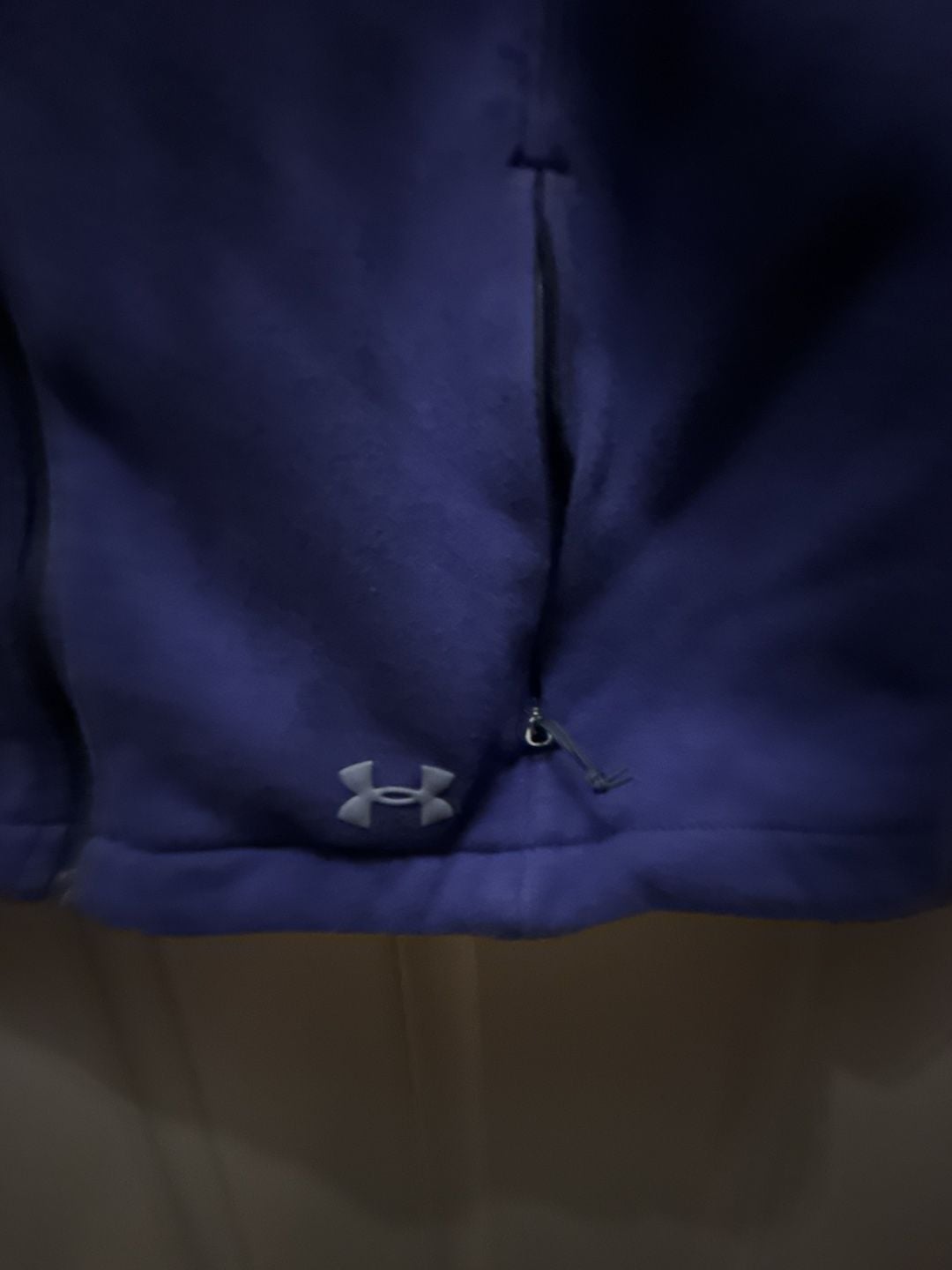 Under Armour Fleece Jacket Size LG Purple Full Zip Athletic 3