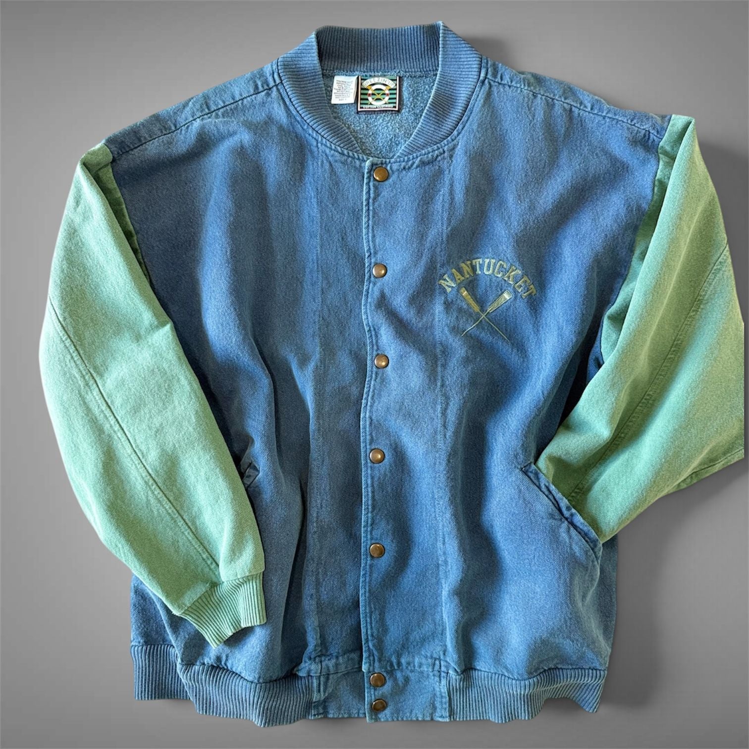 VTG Breezin Up Nantucket Jacket Size 2 Made in USA Colorblock Coastal Preppy 2