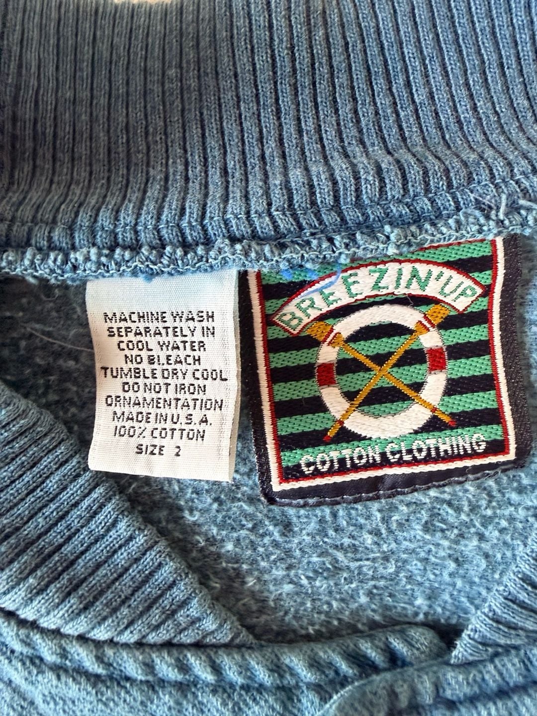VTG Breezin Up Nantucket Jacket Size 2 Made in USA Colorblock Coastal Preppy 4