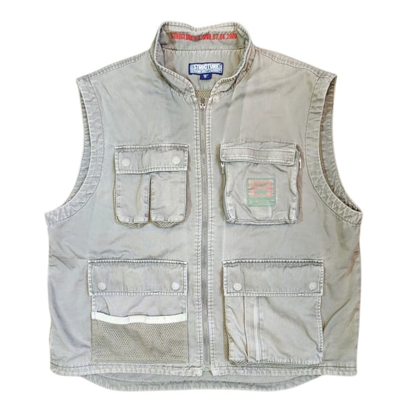 Vintage Structure USA Utility Cargo Vest XL Tactical Gorpcore Granola