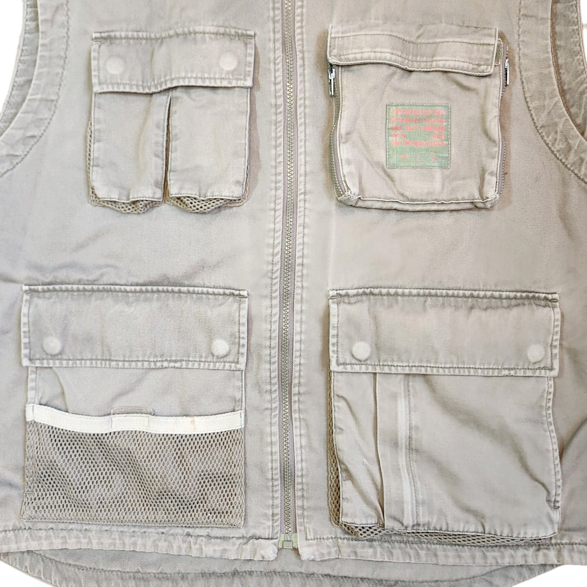 Vintage Structure USA Utility Cargo Vest XL Tactical Gorpcore Granola 10