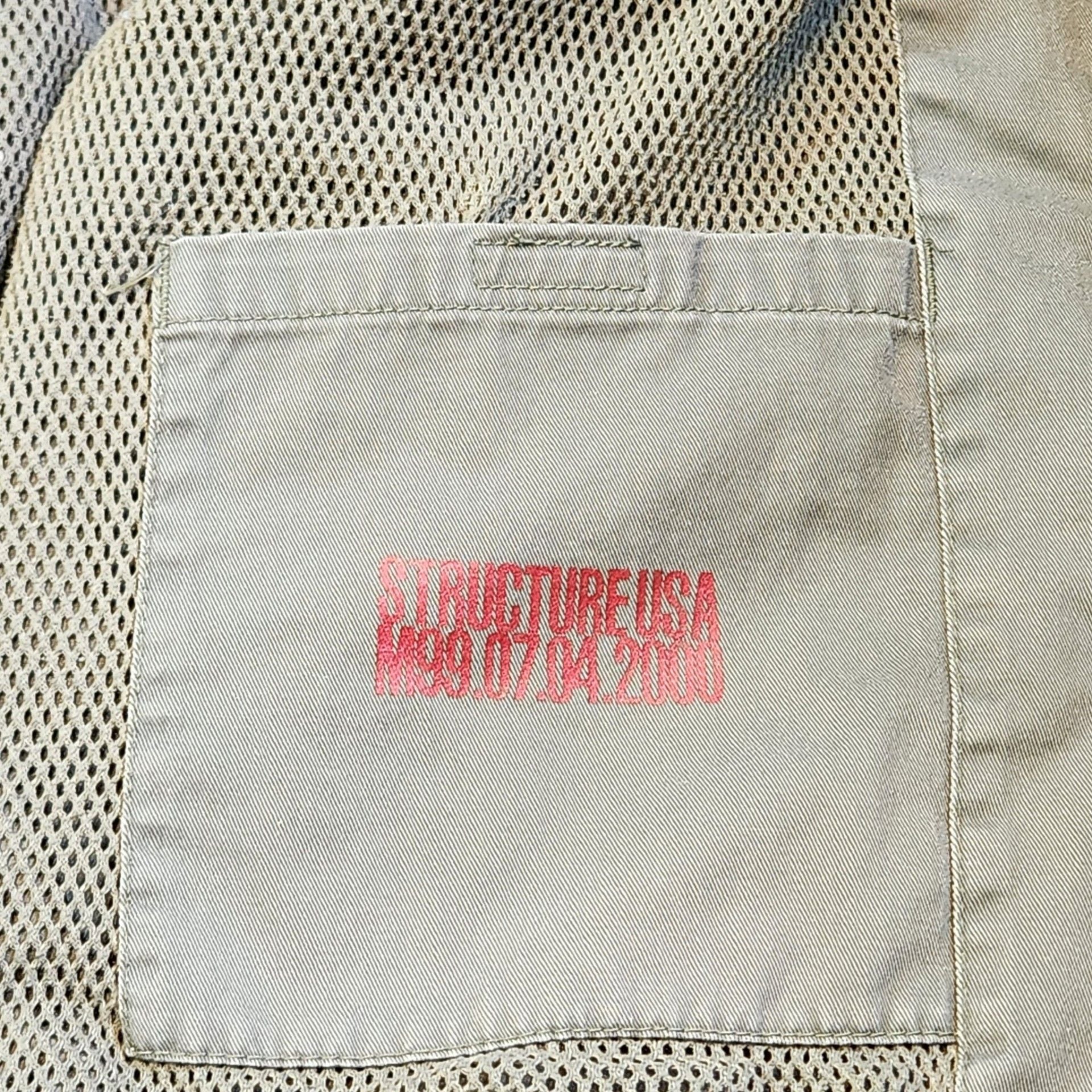 Vintage Structure USA Utility Cargo Vest XL Tactical Gorpcore Granola 13
