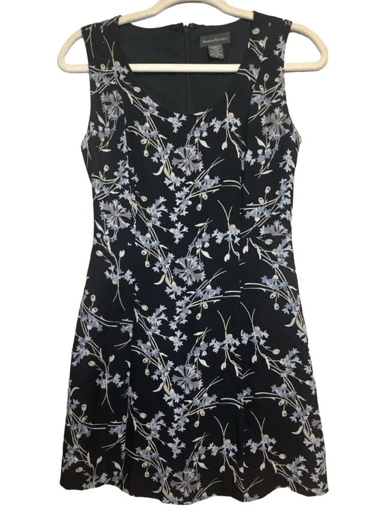 90’s Vintage Floral Silk Mini Dress 2