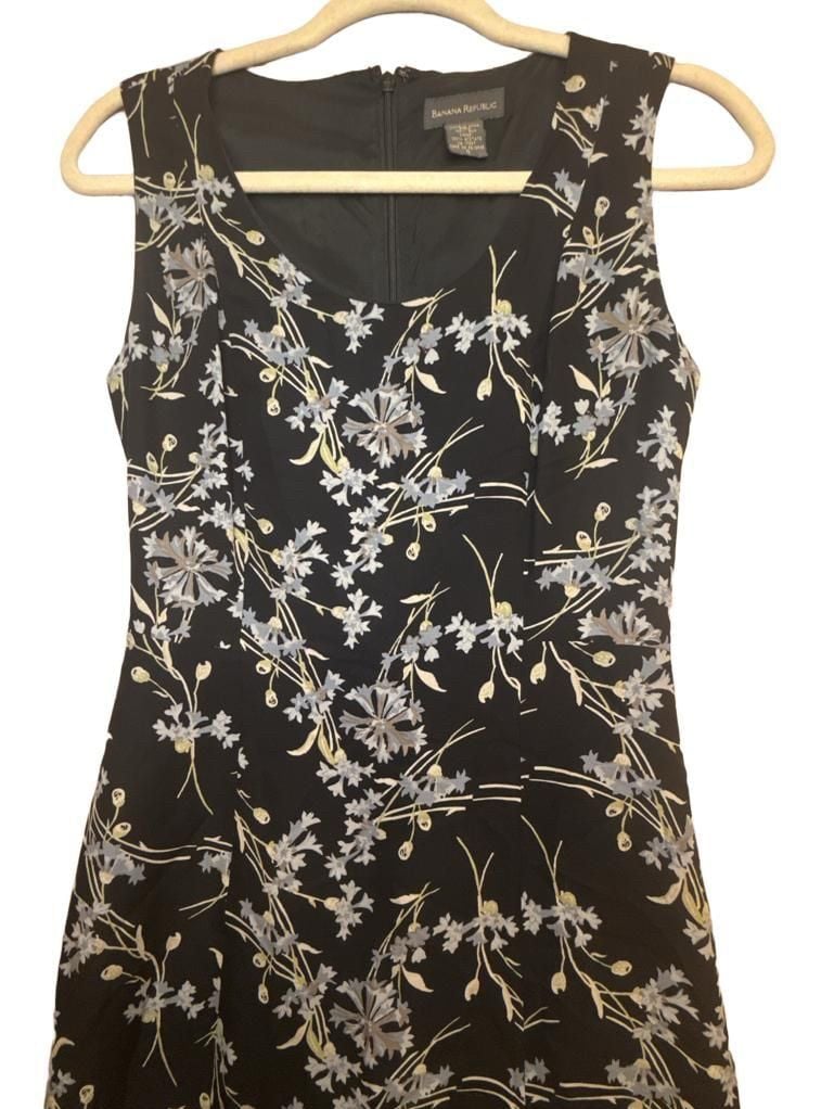 90’s Vintage Floral Silk Mini Dress 4
