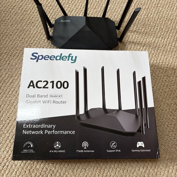 Speedefy AC2100 Dual Band Gigabit WiFi Router Model K7