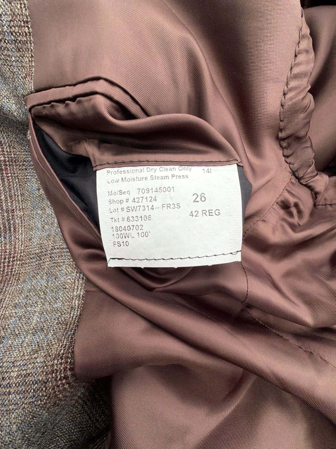 Freemans Sporting Club Wool Plaid Sport Coat & Vest 42 Reg Brown Tweed Jacket 16
