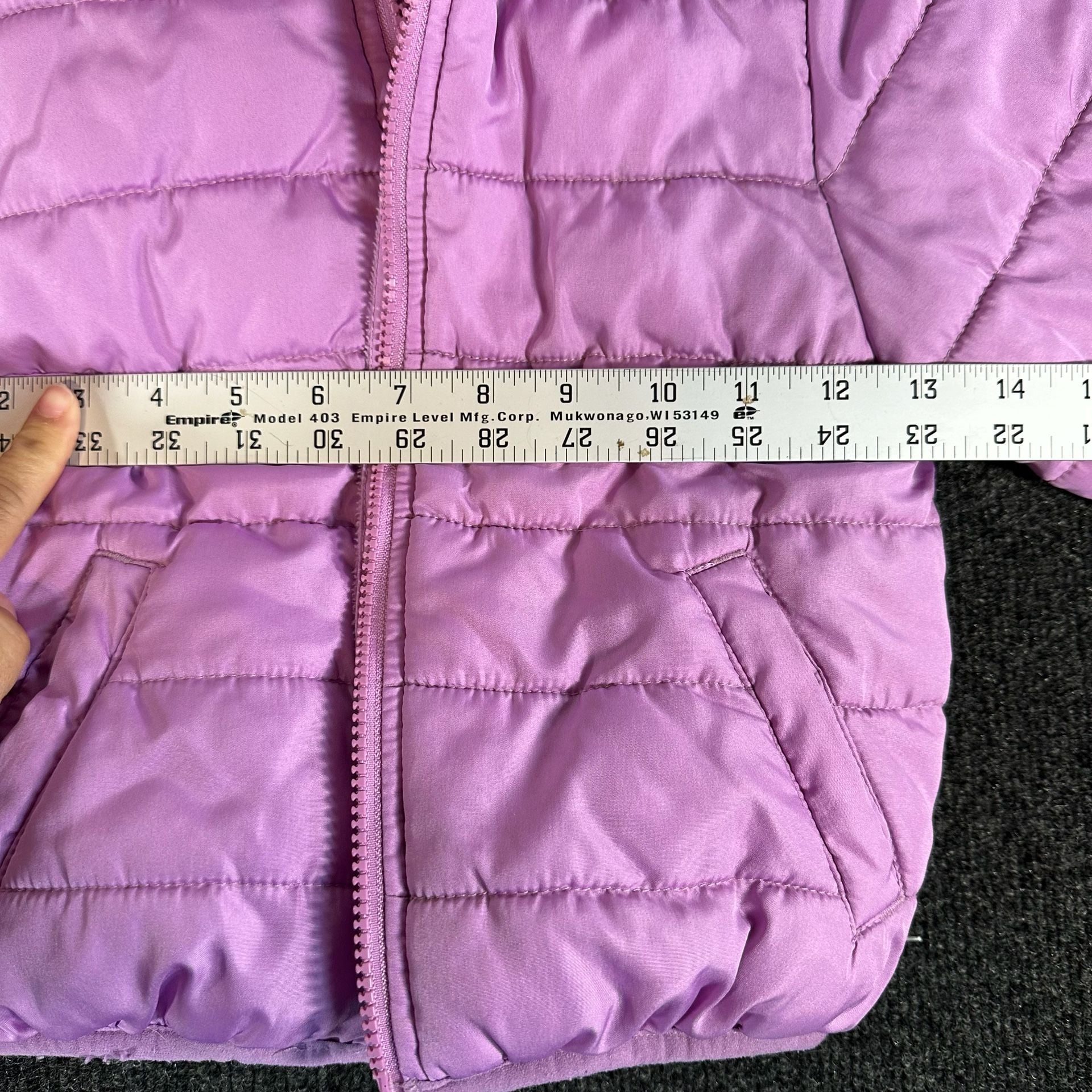 Toddler Jumping Beans Puffer Jacket Size 3T Purple Fleece Lined 6