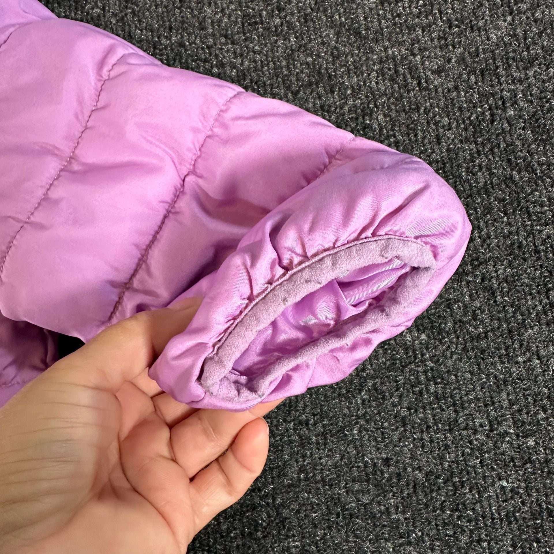Toddler Jumping Beans Puffer Jacket Size 3T Purple Fleece Lined 11