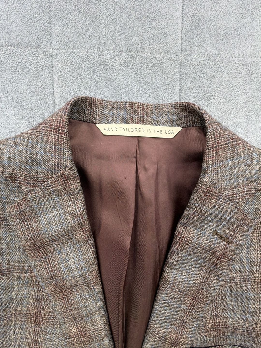 Freemans Sporting Club Wool Plaid Sport Coat & Vest 42 Reg Brown Tweed Jacket 15