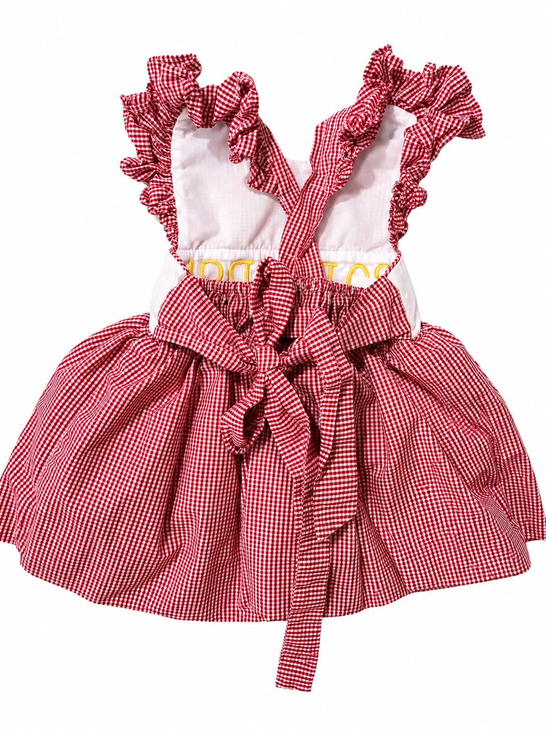 Smockingbird Go Bears Gingham Bubble Dress Size 2T 3