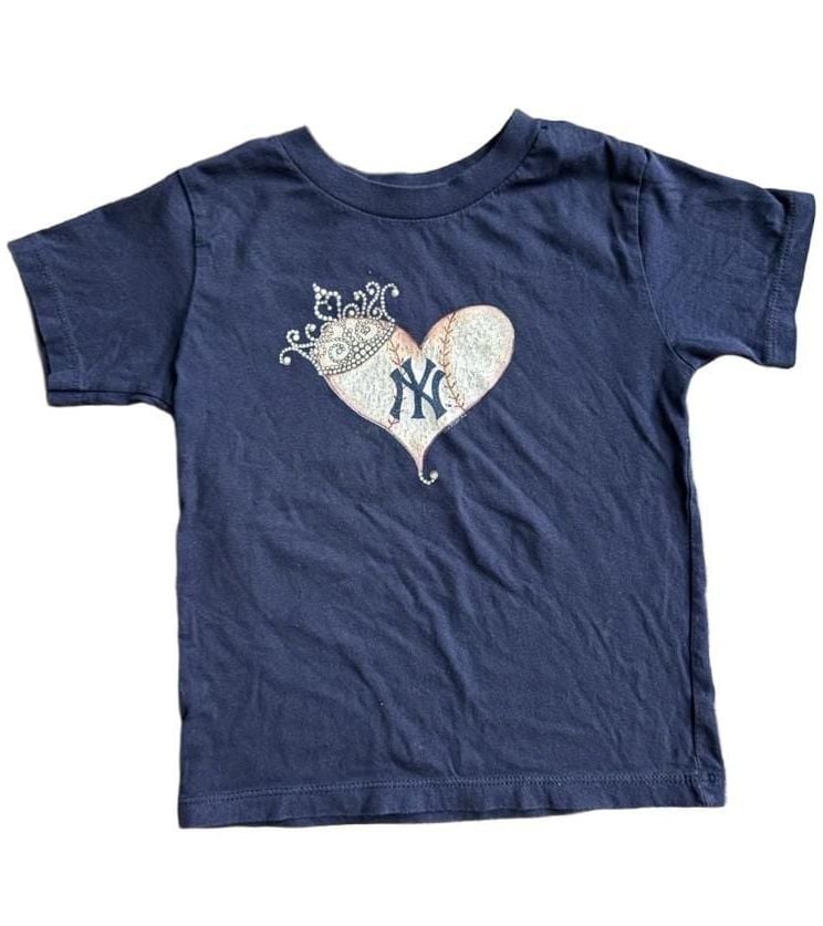 Tiny Turnip New York Yankees T-Shirt Size 4T Blue Cotton 2
