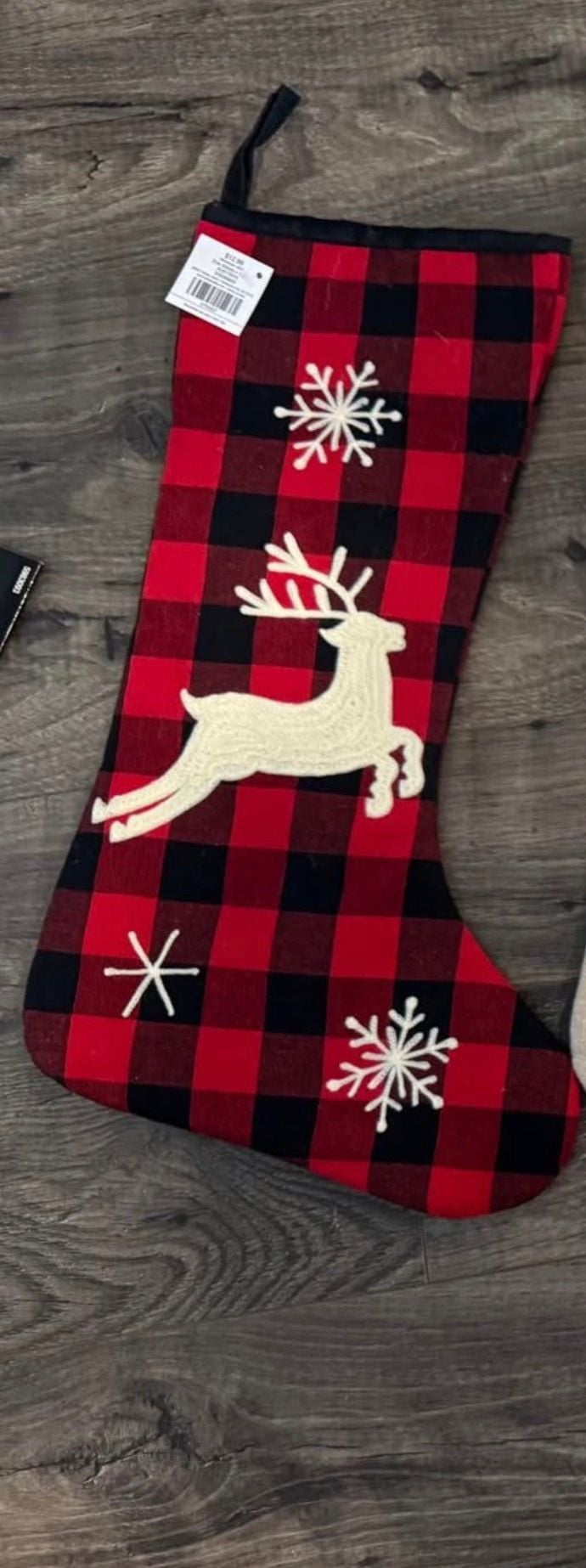 Buffalo Plaid stocking 1