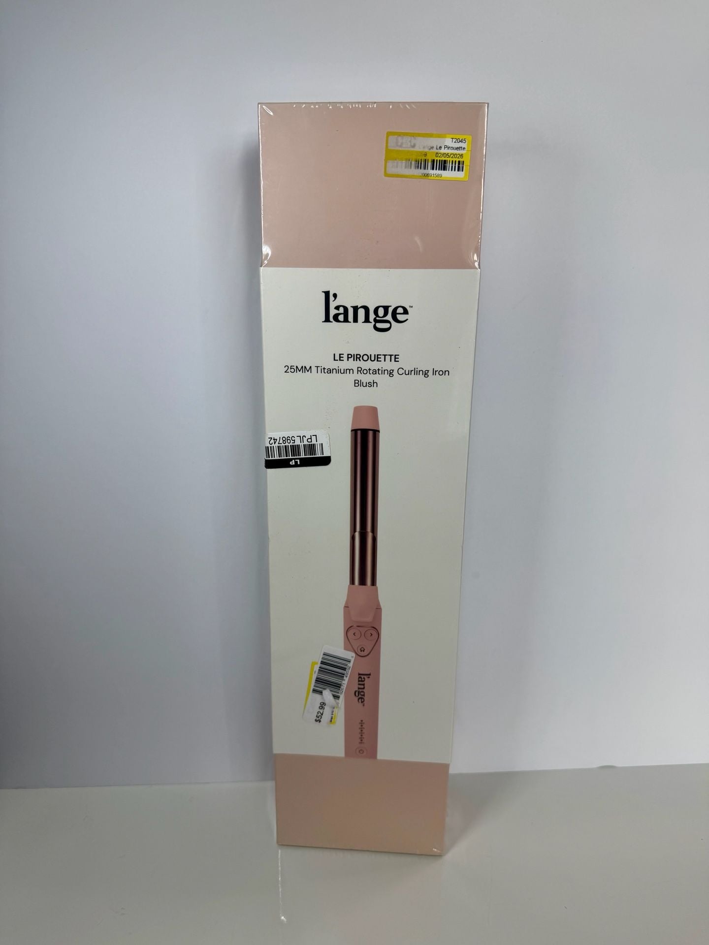 L’ange Blush 25mm 1” Le Pirouette Titanium Rotating Curling Iron New Sealed Box 1