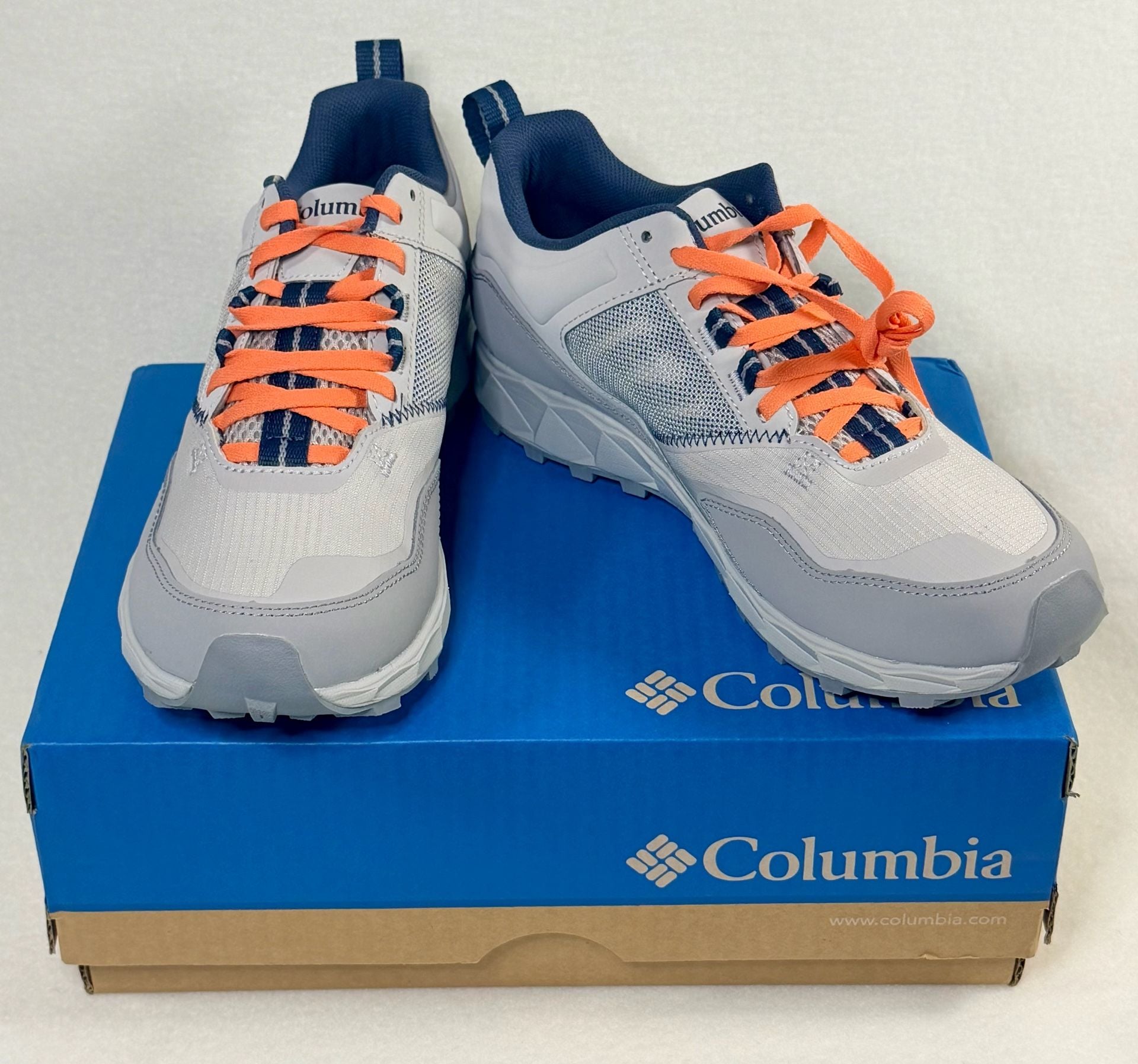 Columbia Flow District Sneakers, Grey & Blue, Women’s 9 2
