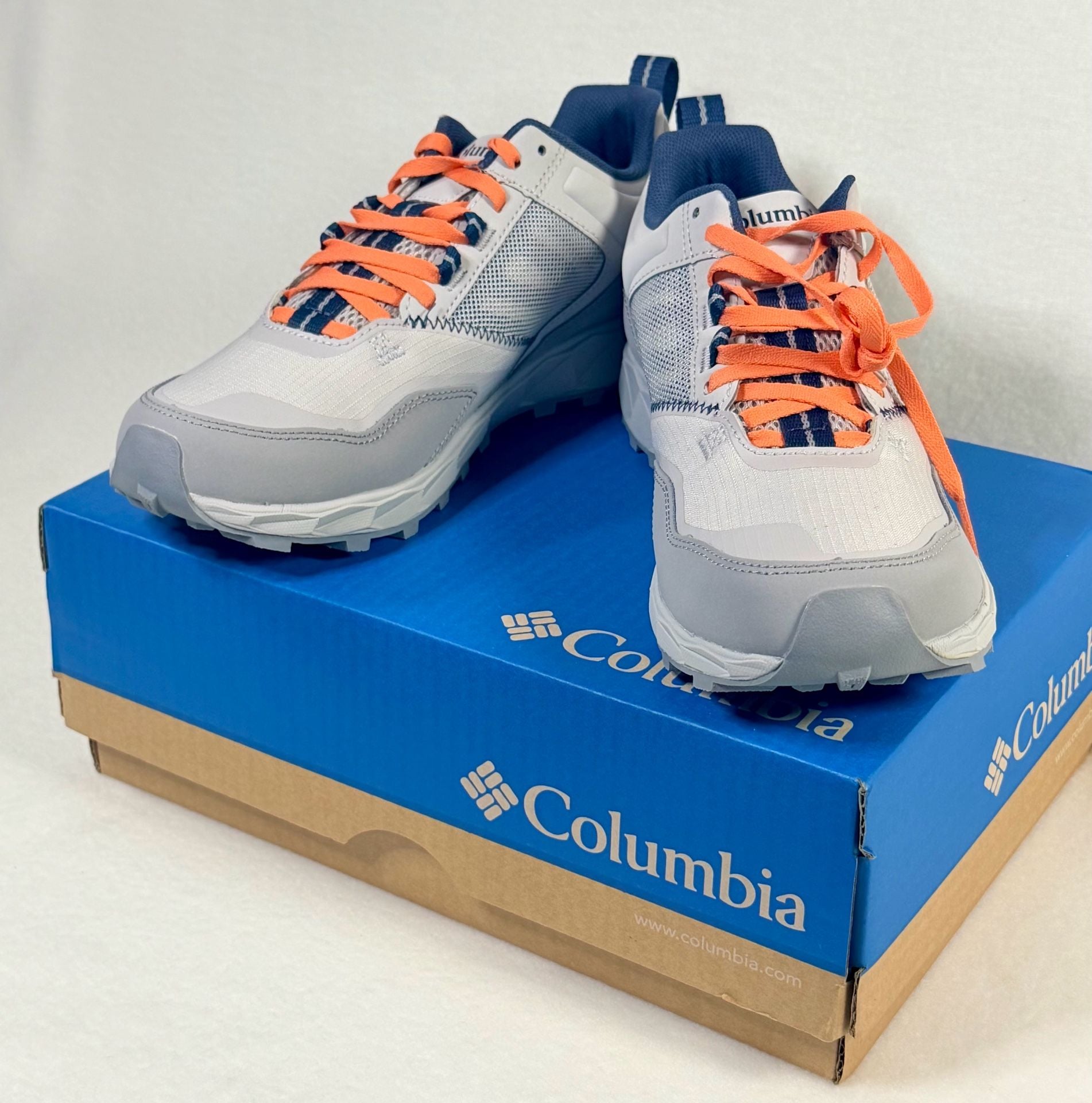 Columbia Flow District Sneakers, Grey & Blue, Women’s 9 3