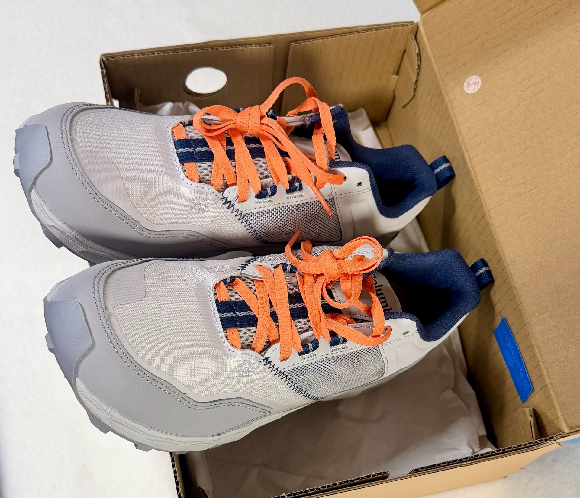 Columbia Flow District Sneakers, Grey & Blue, Women’s 9 9