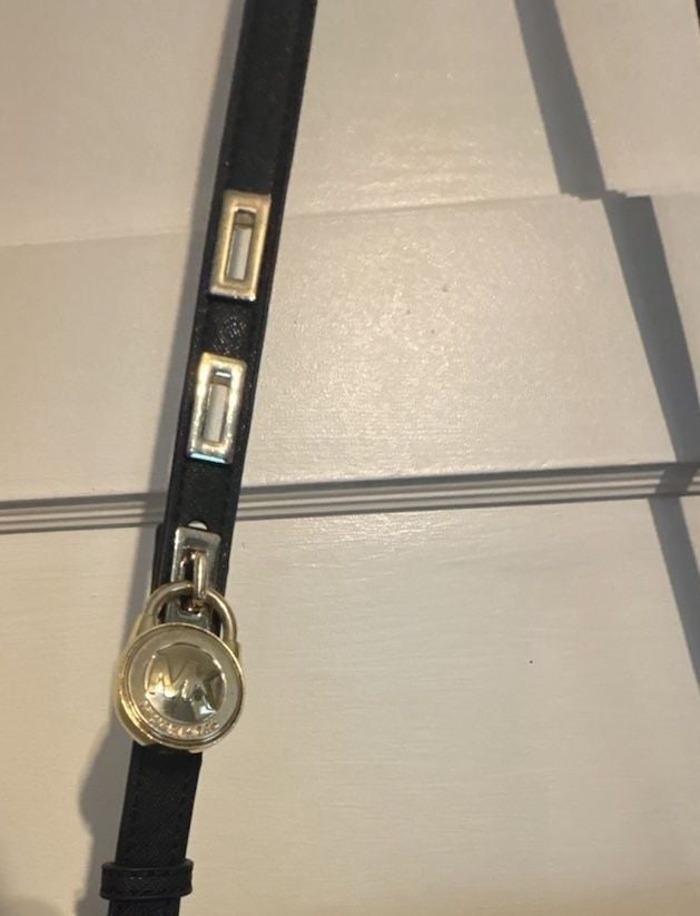 Michael Kors Black Saffiano Leather Flap Crossbody Bag 4