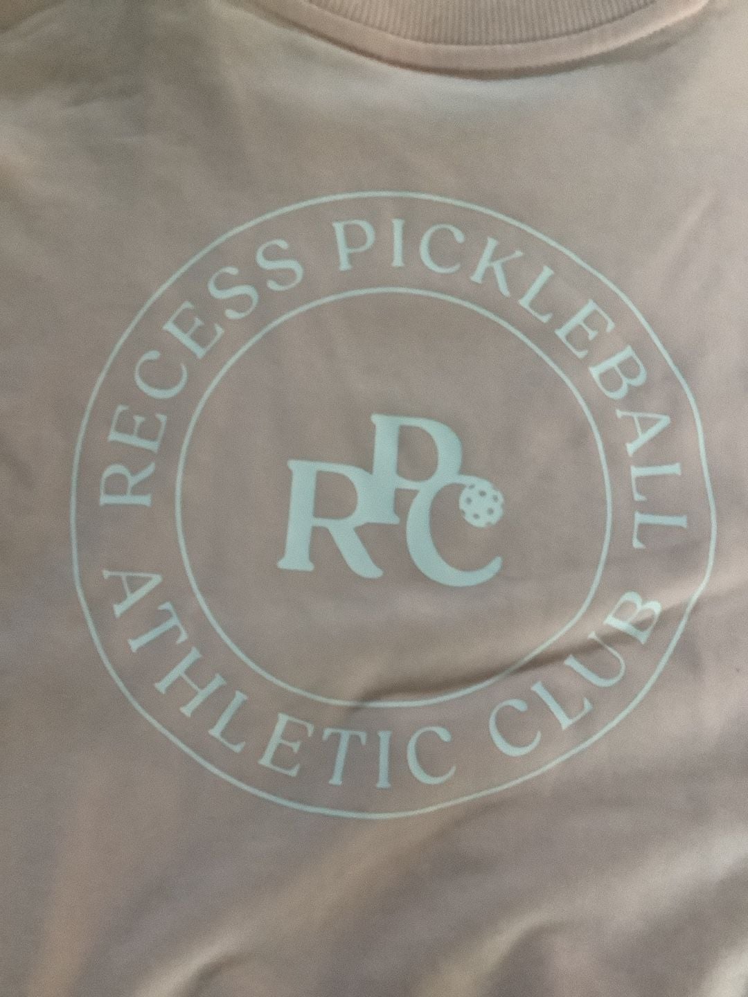 Zella Recess Pickleball Club Cropped Sweatshirt Size L Pink 4