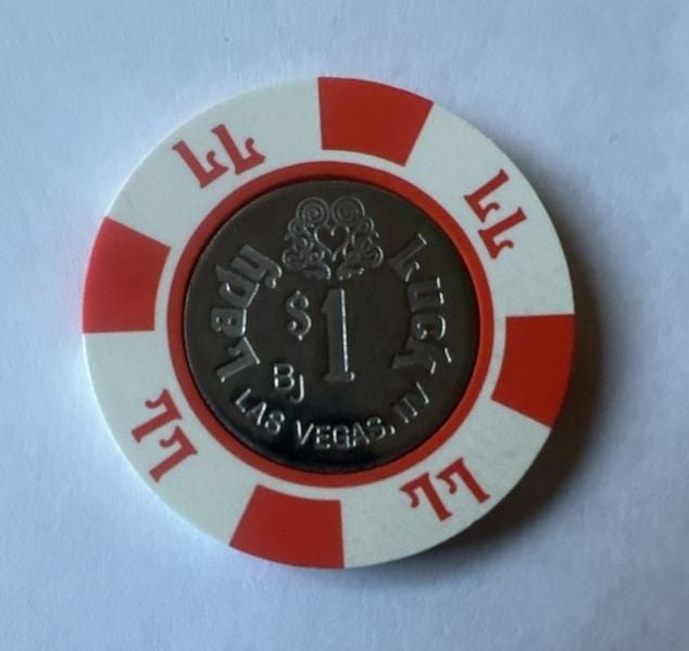 GAMING CHIP FROM THE LADY LUCK CASINO LAS VEGAS 1