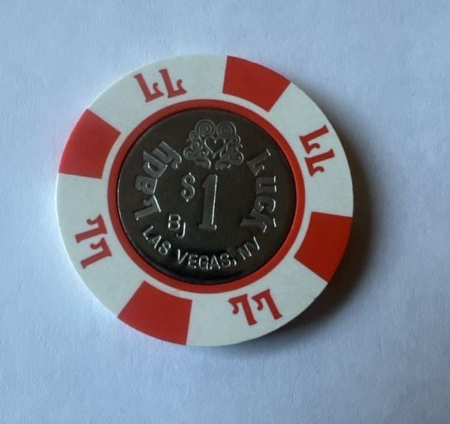 GAMING CHIP FROM THE LADY LUCK CASINO LAS VEGAS 2