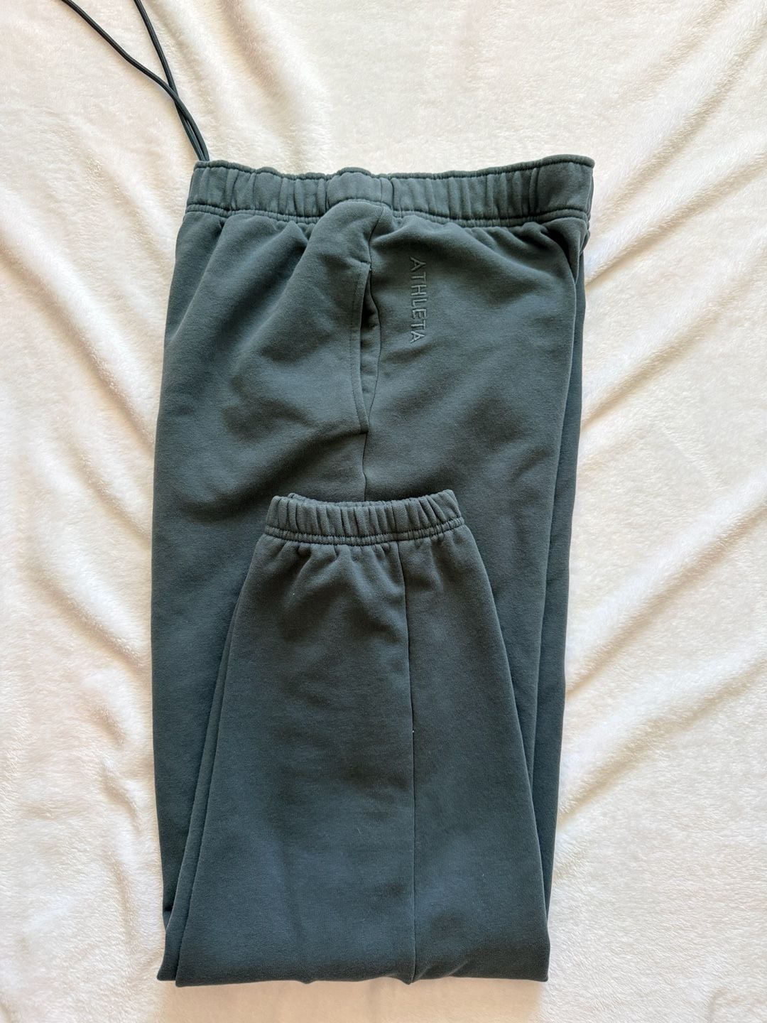 Athleta Sweatpants Size XS Gray Joggers Drawstring Fleece 5