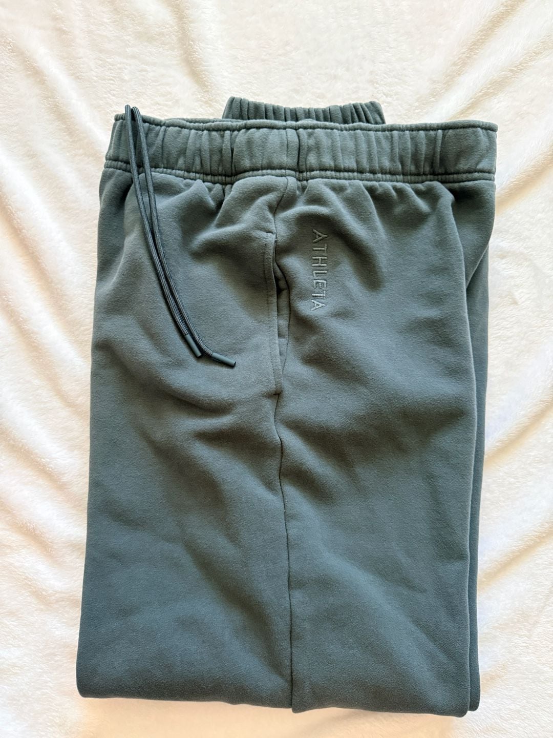 Athleta Sweatpants Size XS Gray Joggers Drawstring Fleece 7
