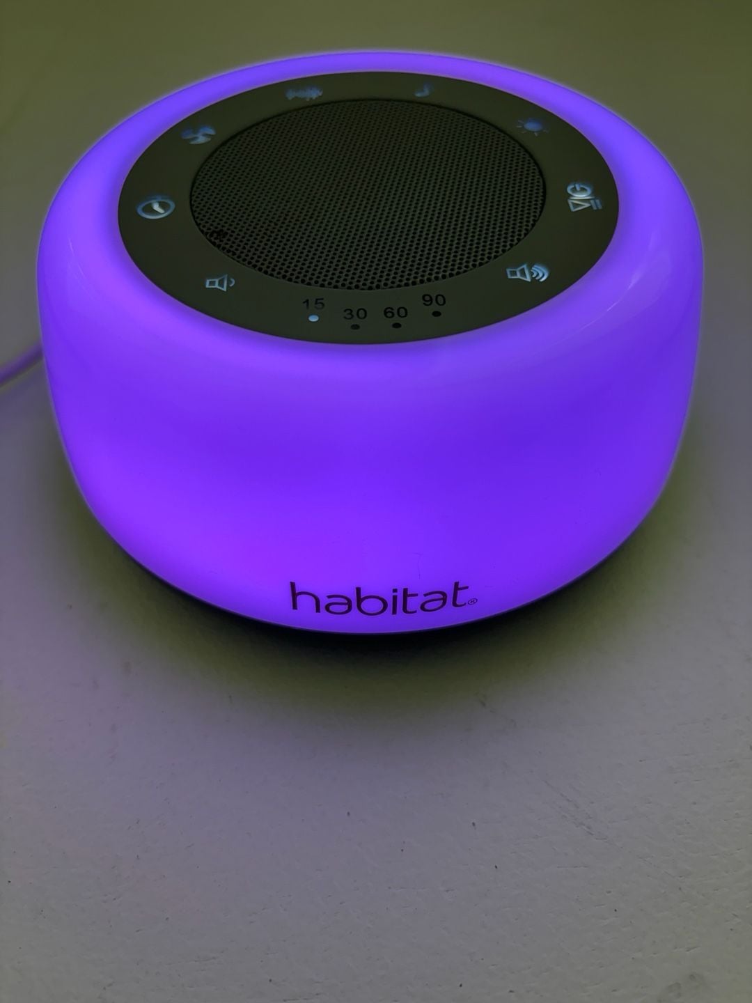Habitat White Noise Machine With Night Light 3