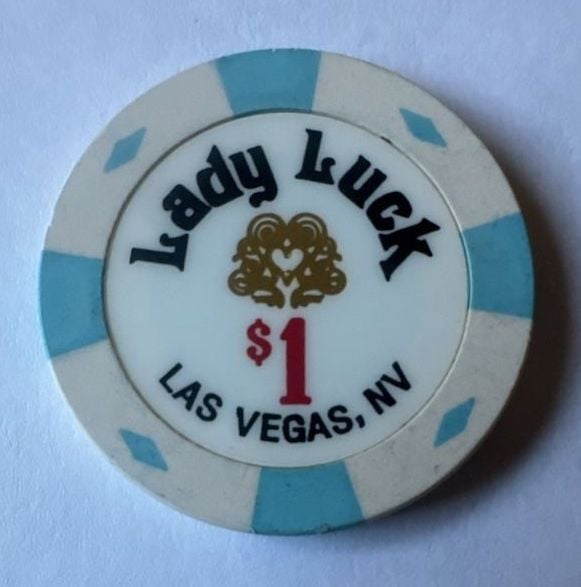 Lady Luck Casino Las Vegas 1 Dollar Gaming Chip 1