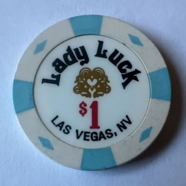 Lady Luck Casino Las Vegas 1 Dollar Gaming Chip