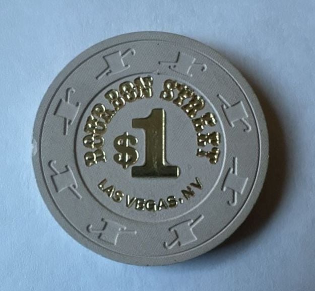 Bourbon Street Casino Chip Hot Stamp Las Vegas Nevada 1