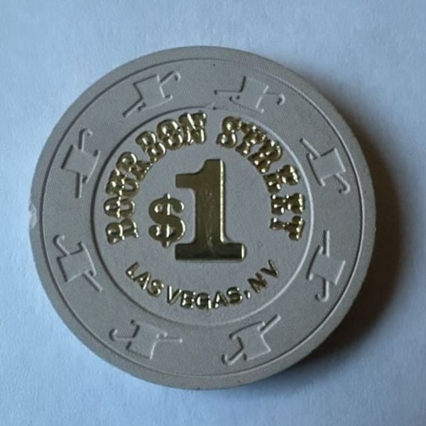 Bourbon Street Casino Chip Hot Stamp Las Vegas Nevada