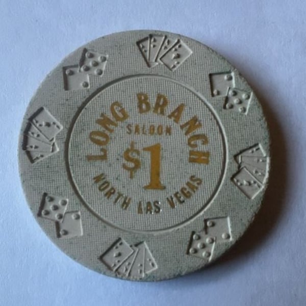 Long Branch Saloon North Las Vegas Casino Clay Poker Chip Great Condition