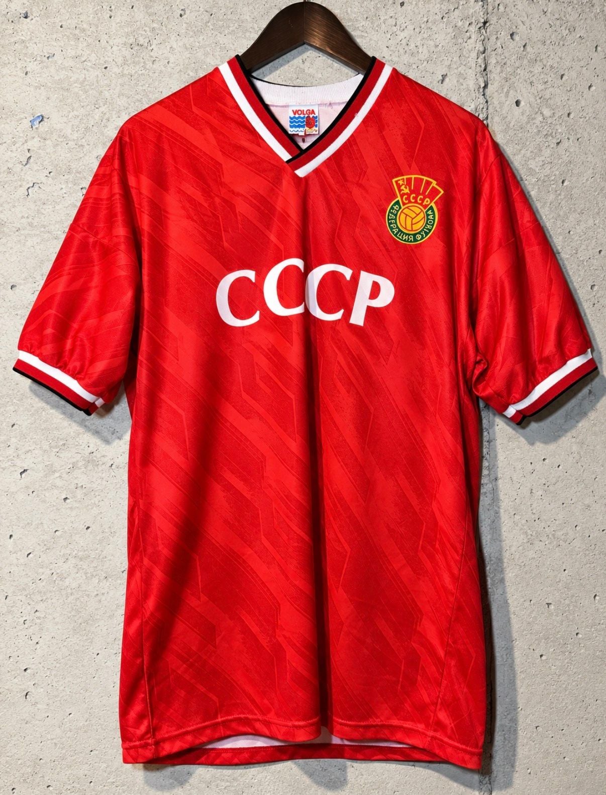 Volga USSR CCCP Soviet Union Soccer Jersey Size M Red Vintage Football 2