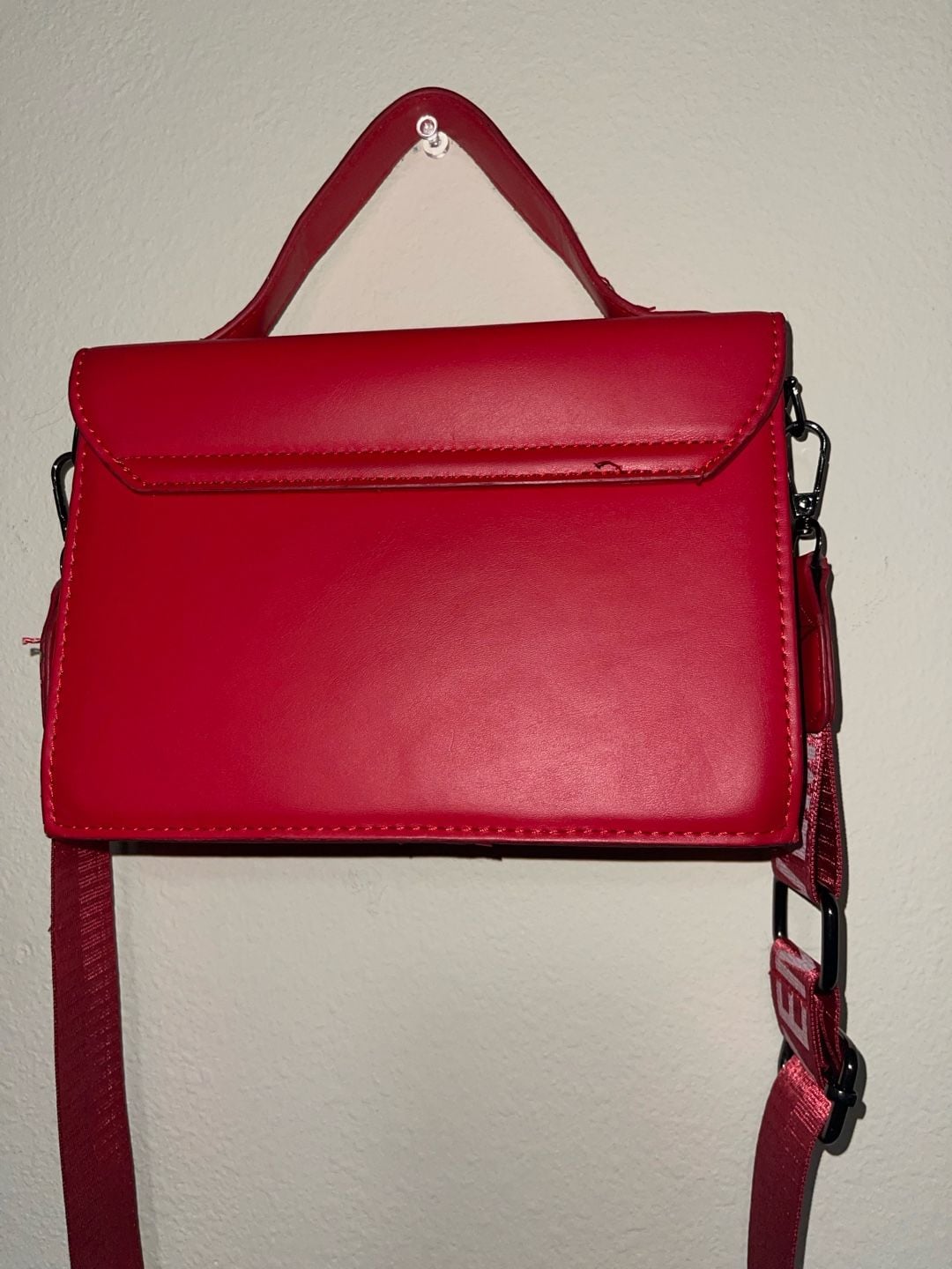Steve Madden Red Crossbody Bag with Logo Strap 3