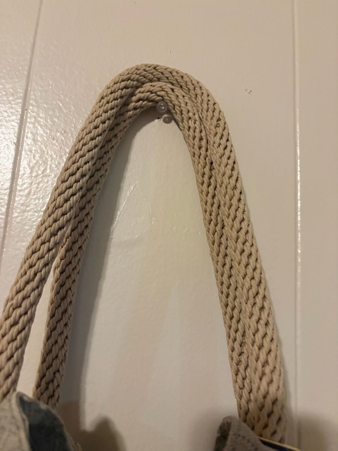 Michael Kors Logo Canvas Rope Handle Hobo Tote Bag Gray 5
