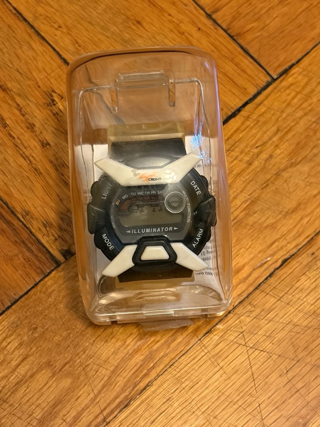 Allstar Marketing Group Chrono Alarm Watch Style 12125 Digital Black White 1