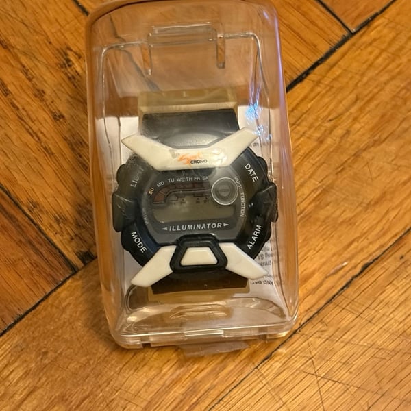 Allstar Marketing Group Chrono Alarm Watch Style 12125 Digital Black White