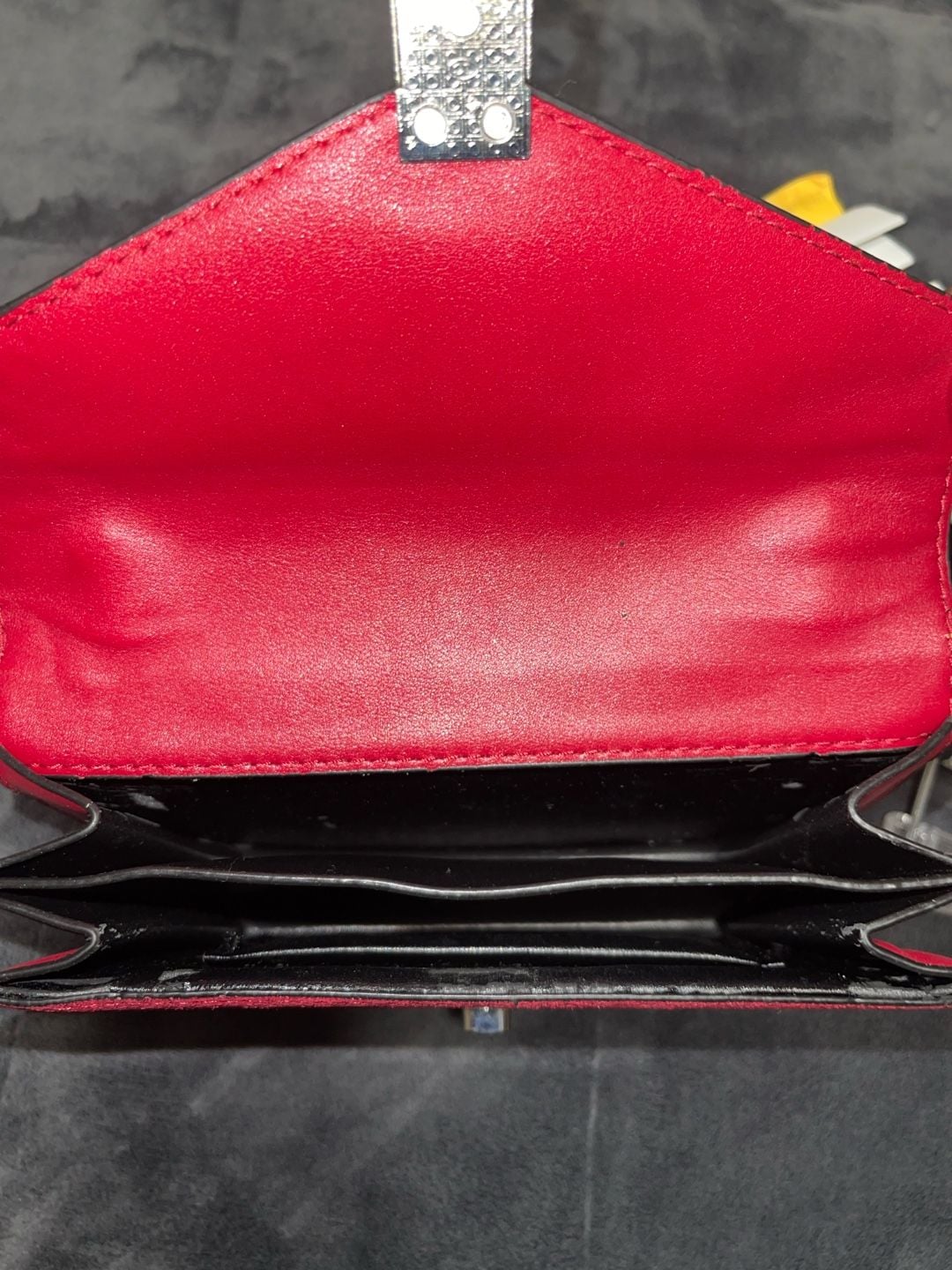 Studded Red Suede Chain Shoulder Bag 5