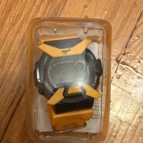 Allstar Marketing Group Sport Crono Alarm Watch Style 12125 Yellow Black