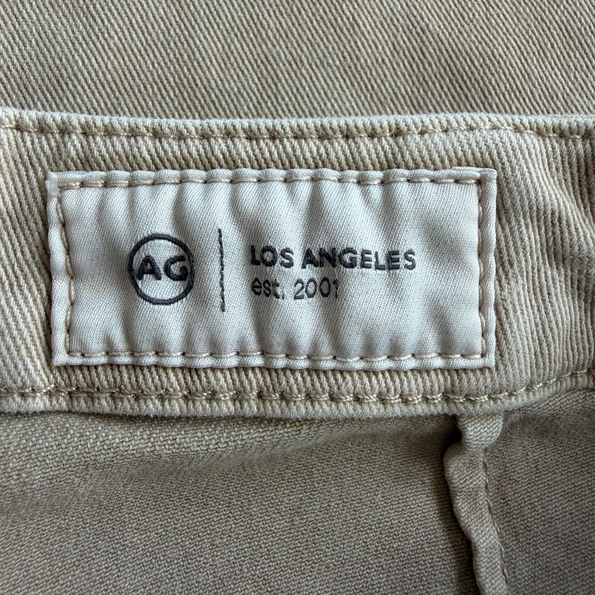 AG Analeigh High-Rise Straight Crop Pants Sulfur Desert Taupe 6