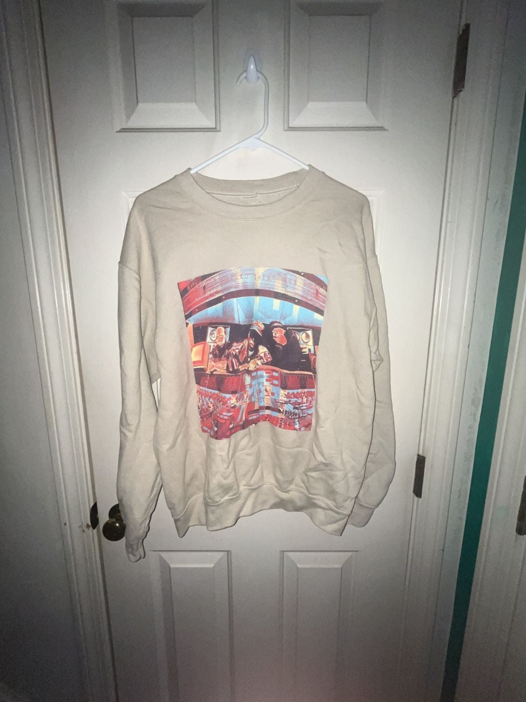 The Thread Shop A Tribe Called Quest Sweatshirt Size M Beige Graphic 2