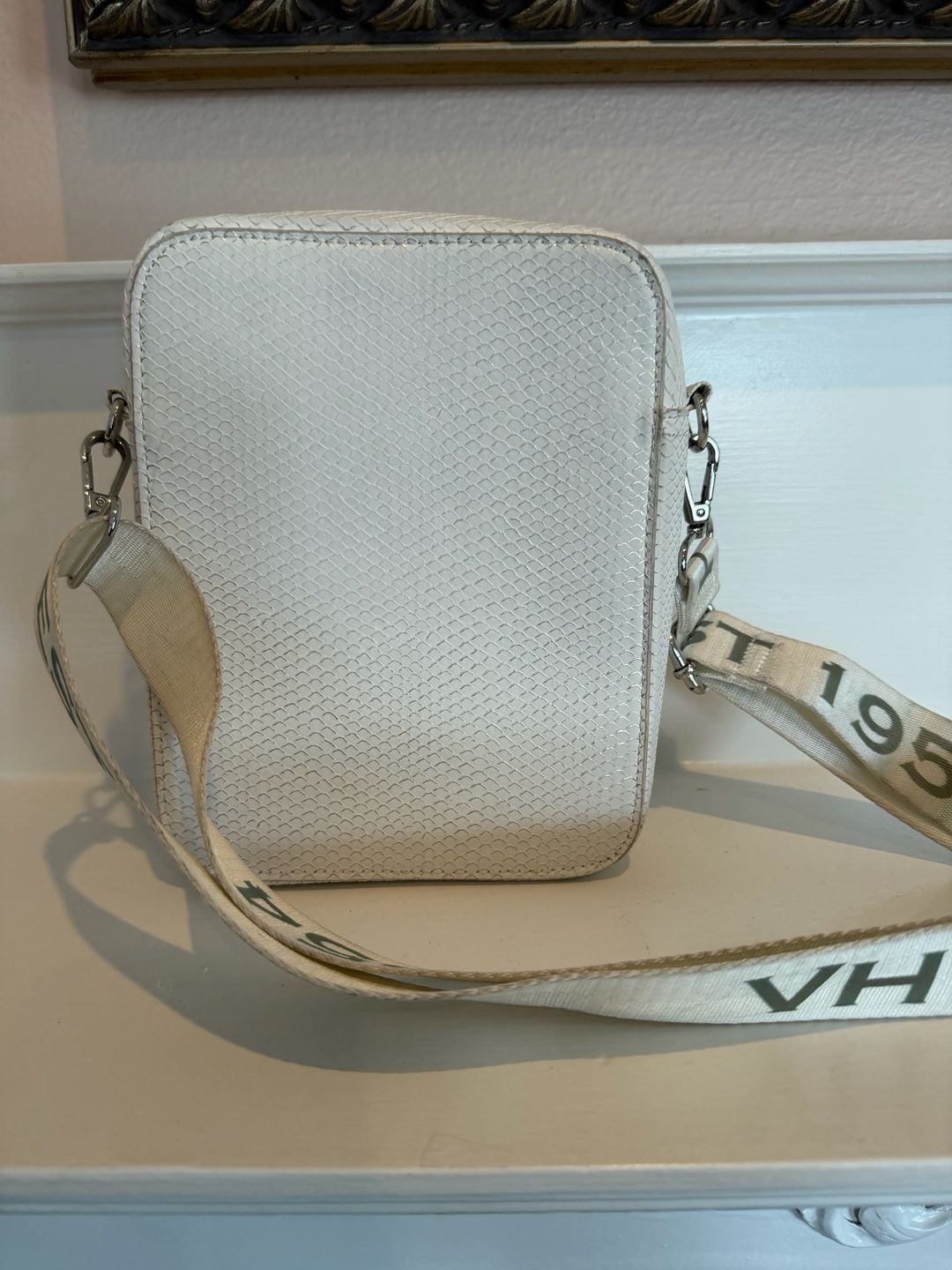 Vintage Havana Rocker Snake White Gold Star Crossbody Bag 5