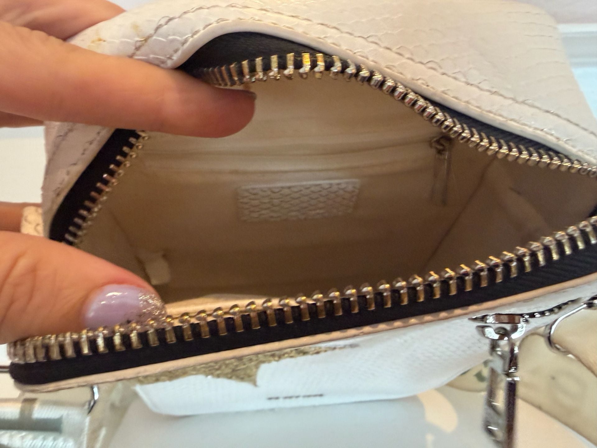 Vintage Havana Rocker Snake White Gold Star Crossbody Bag 7