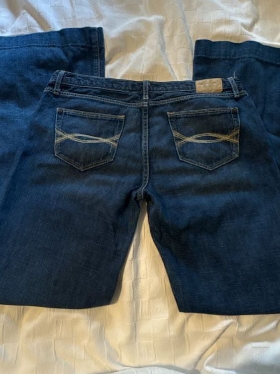Abercrombie and Fitch Bootcut Jeans Size 8 Dark Wash Blue Denim 5