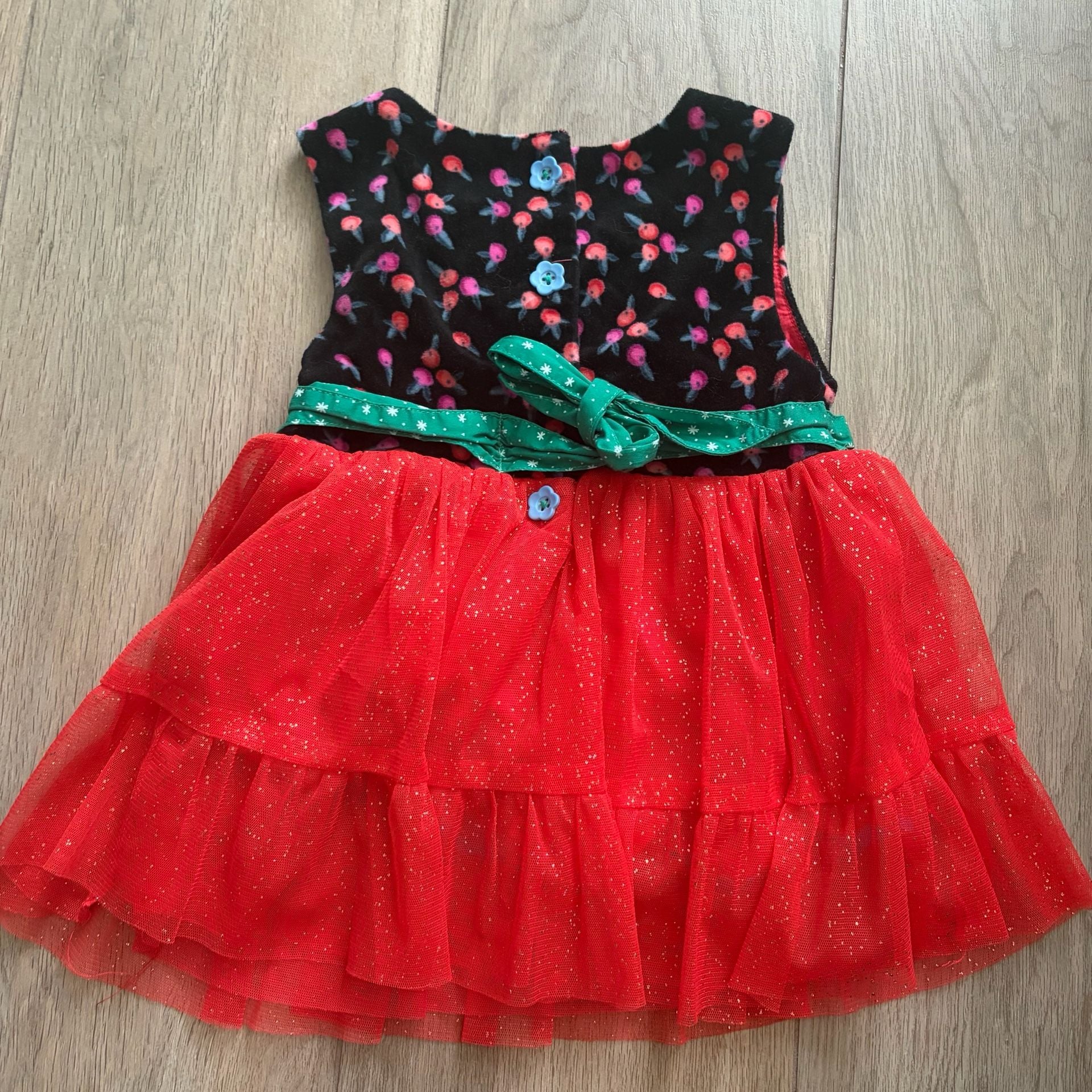 Matilda Jane Caroling Away Dress Size 4 Red Tulle Holiday 4